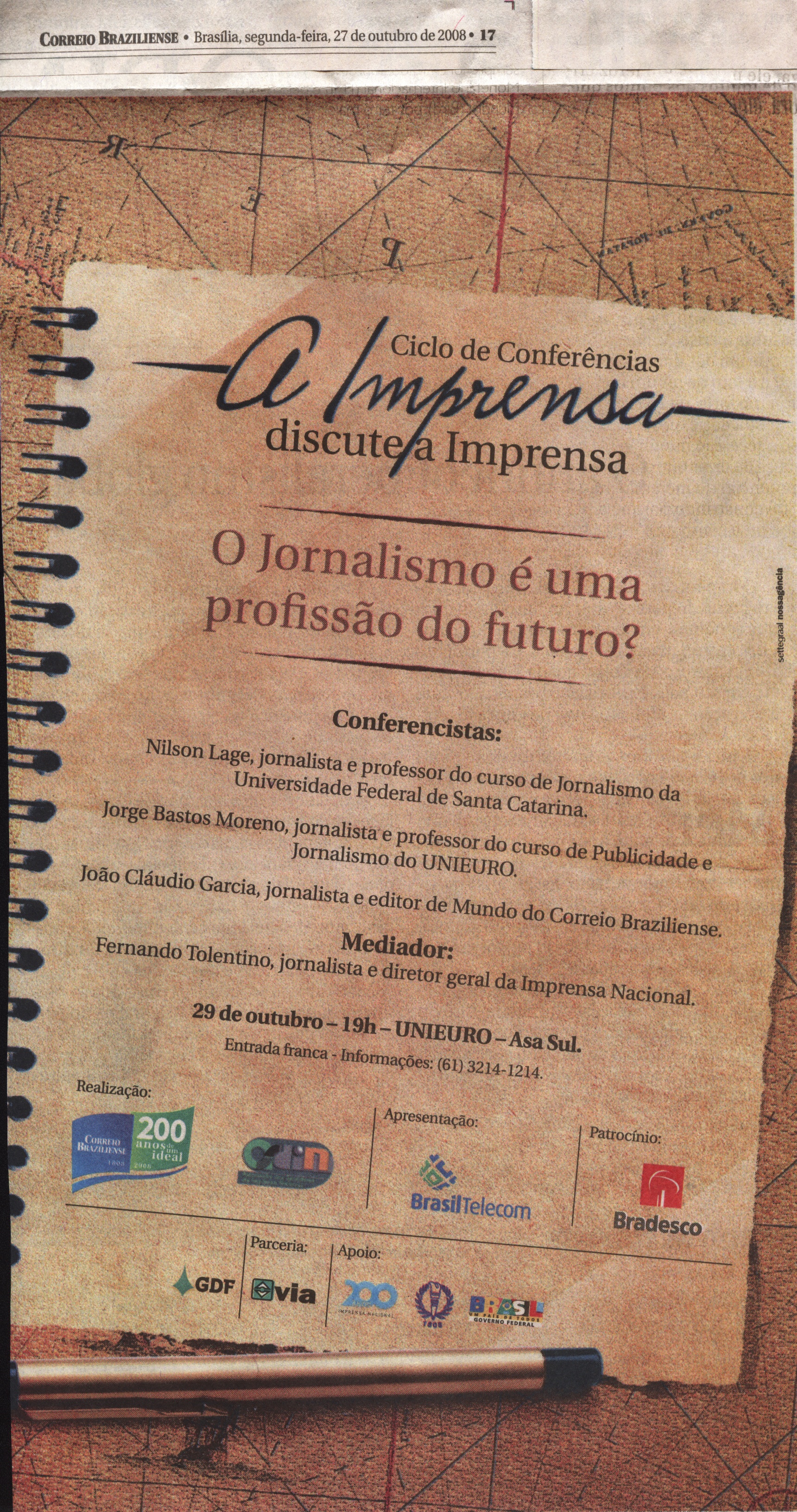 A Imprensa discute a Imprensa