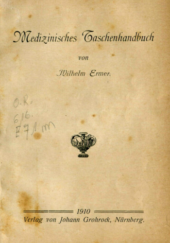 Capa do Livro Medizinisches Tachenhandbuch
