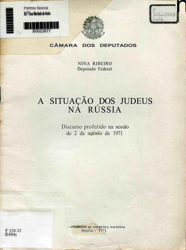 Capa do Livro A Situação dos Judeus na Russia