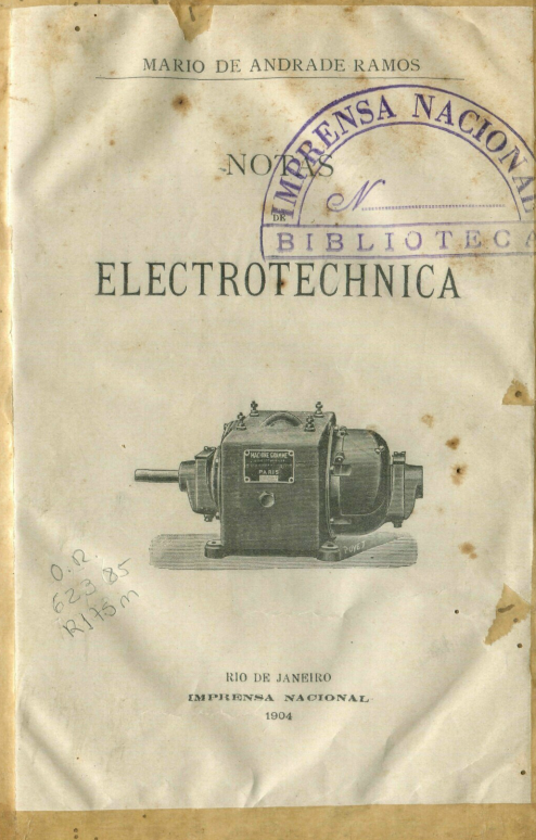 Capa do Livro Notas de Electrotechnica