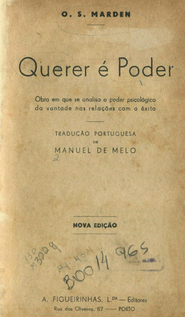 Capa do Livro Querer é Poder