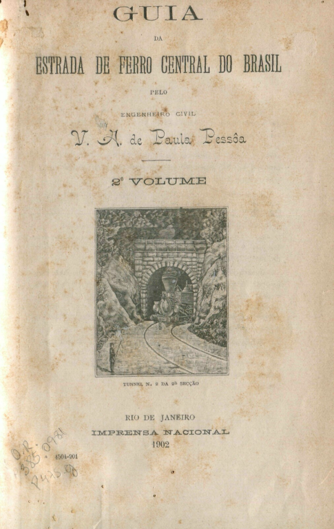 Capa do Livro Guia da Estrada de Ferro da Central do Brasil