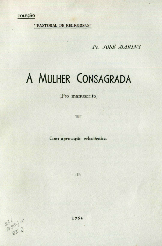 Capa do Livro A Mulher Consagrada