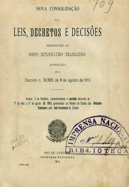 Capa do Livro Nova Consolidação das Leis, Decretos e Decisões
