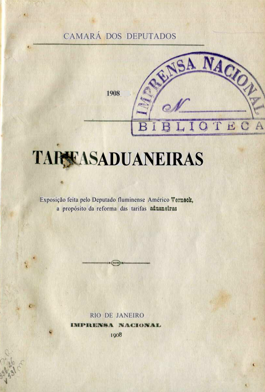 Capa do Livro Tarifas Aduaneiras