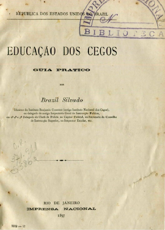Capa do Livro Educação dos Cegos - Guia Prático