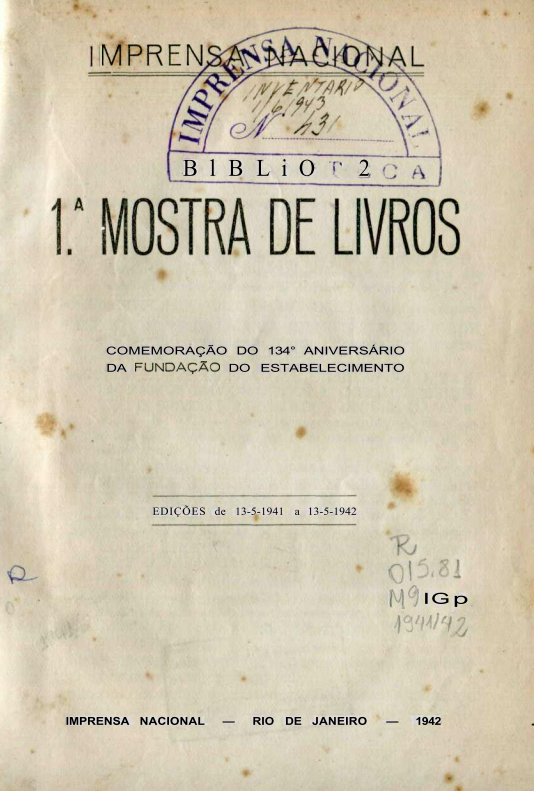 Capa do Livro 1ª Mostra de Livros